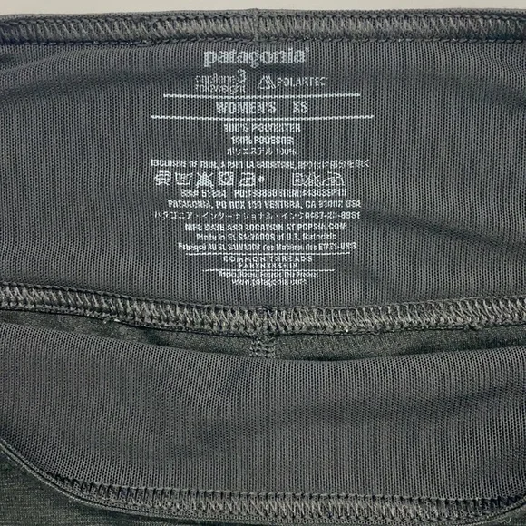 Patagonia leggings black womens extra small